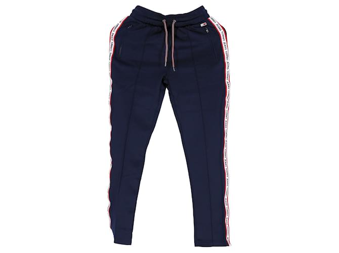 Tommy Hilfiger Womens Slim Fit Tracksuit Bottoms Navy blue Polyester  ref.1258099