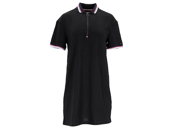 Tommy Hilfiger Womens Modern Polo Dress in Black Polyester  ref.1258112