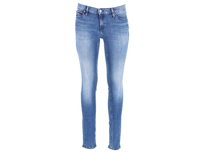 Tommy Hilfiger Womens Nora Mid Rise Skinny Fit Jeans Blue Cotton  ref.1258121