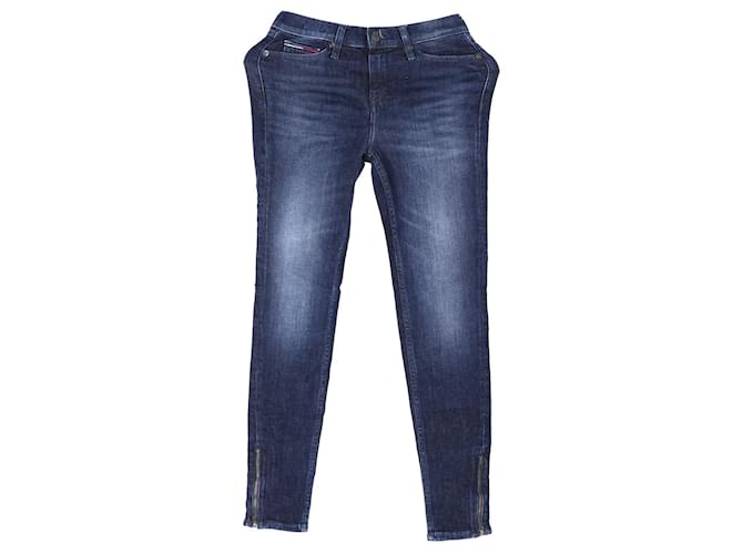 Tommy Hilfiger Jeans skinny de cintura média feminino Azul Algodão  ref.1258126