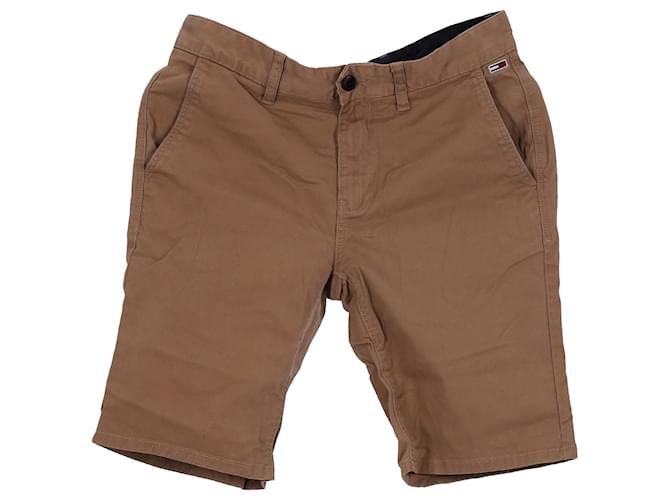 Tommy Hilfiger Mens Regular Fit Shorts Brown Beige Cotton  ref.1258127