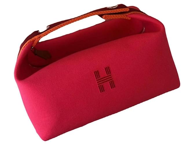 Hermès Handtaschen Pink Baumwolle  ref.1258132