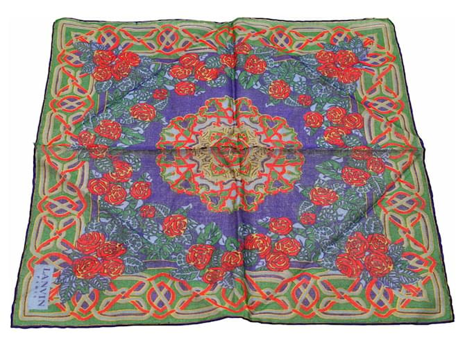 Lanvin Foulards Coton Multicolore  ref.1258136