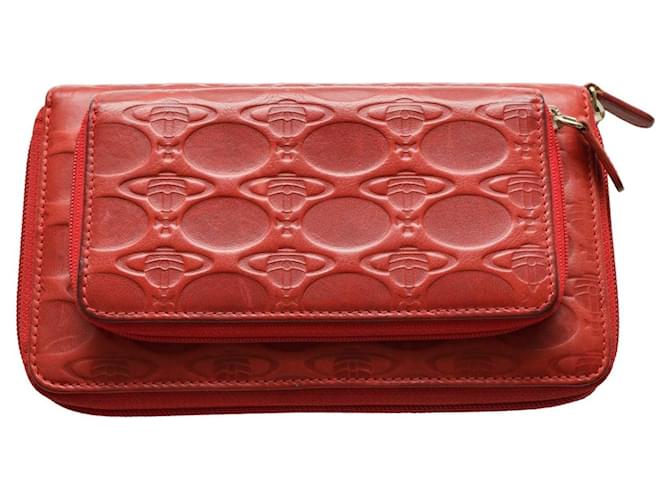 Vivienne Westwood Wallets Red Leather  ref.1258139