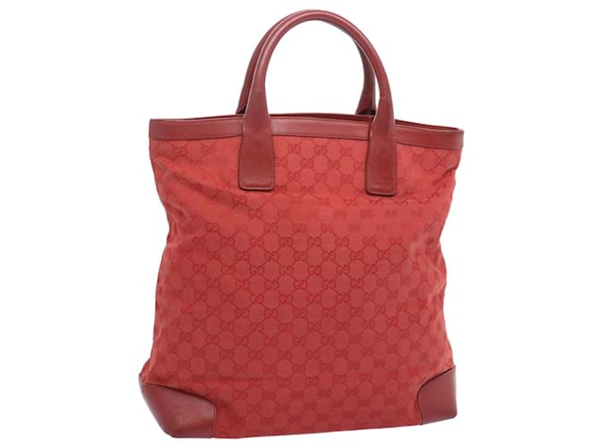 GUCCI GG Canvas Hand Bag Red 002 1093 Auth bs12270  ref.1258241