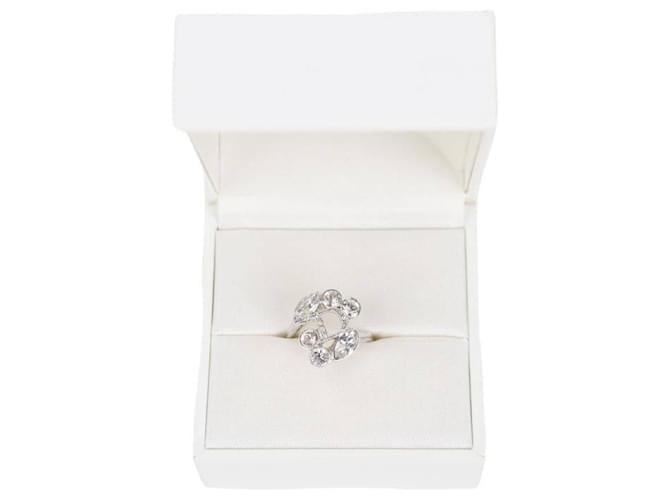 Dior Crystal ring Silvery  ref.1258268