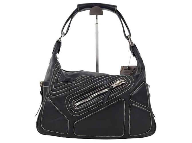Tod's Leather shoulder bag Black  ref.1258270