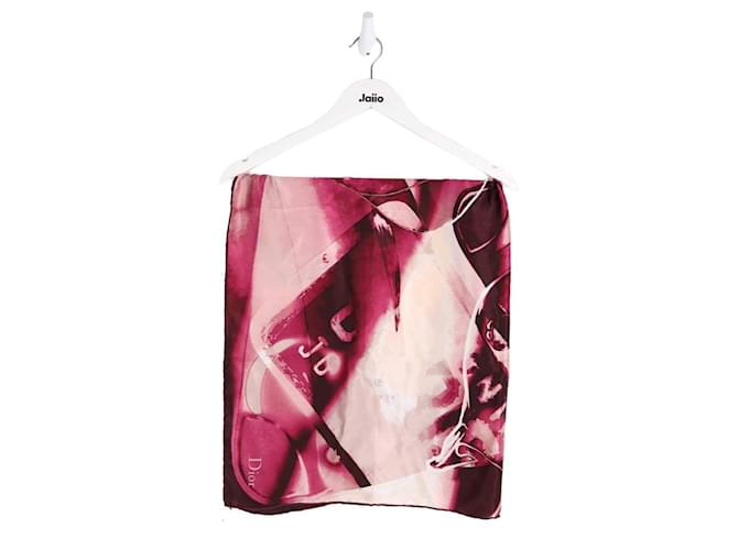 Dior Square silk Pink  ref.1258273