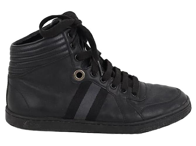 Gucci Sneakers aus Leder Schwarz  ref.1258277