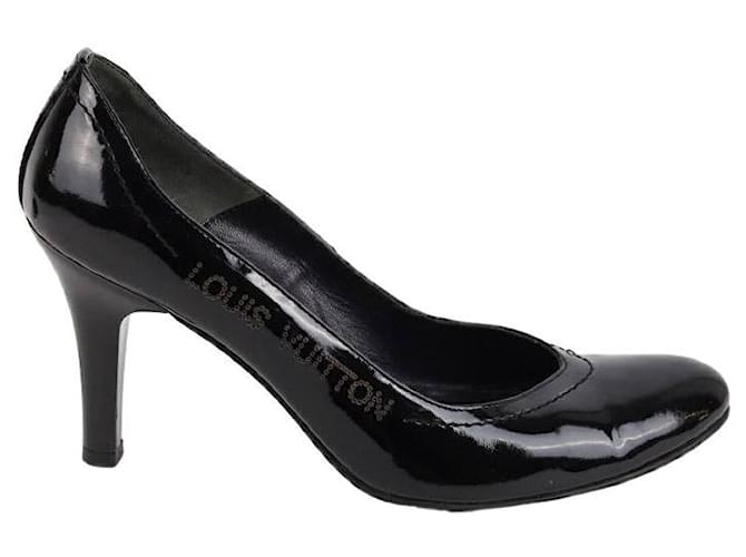 Louis Vuitton Leather Heels Black  ref.1258278