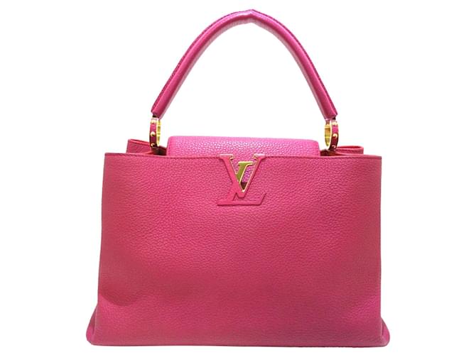 Capucines LOUIS VUITTON Handtaschen Pink Leder  ref.1258292