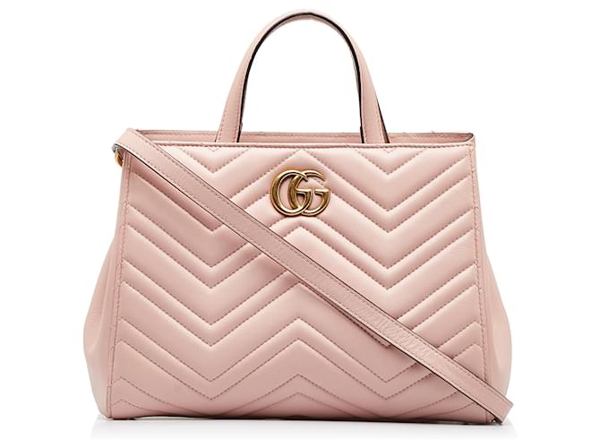GUCCI Handbags Pink Linen  ref.1258312
