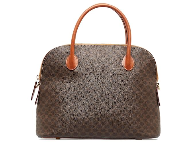 Céline CELINE Handbags Other Brown Linen  ref.1258321
