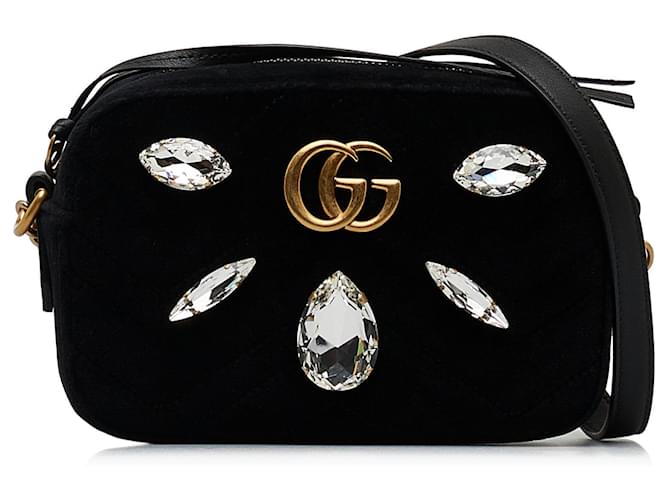 GUCCI Handbags Black Linen  ref.1258322