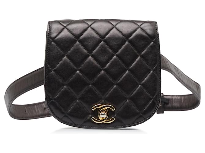 CHANEL Handbags Other Black Linen  ref.1258331