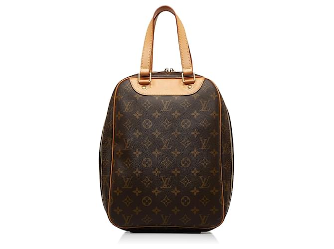LOUIS VUITTON Handbags Brown Linen  ref.1258355