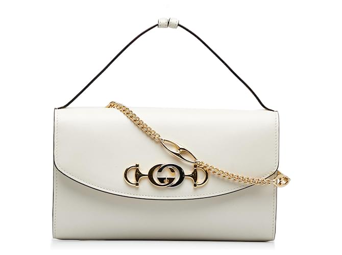 GUCCI Handbags White Linen  ref.1258361