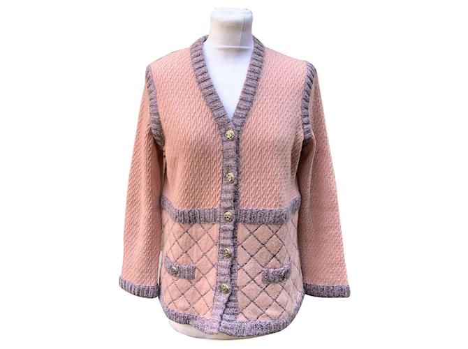 Chanel sweater Pink Silk  ref.1258369