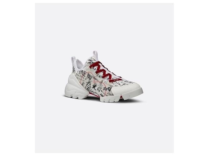 dior trainers White Leather  ref.1258378