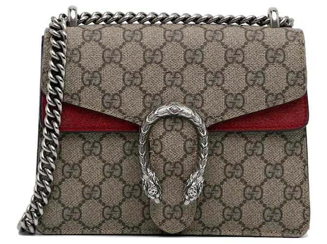 GUCCI Handbags Dionysus Chain Wallet Brown Cloth  ref.1258407