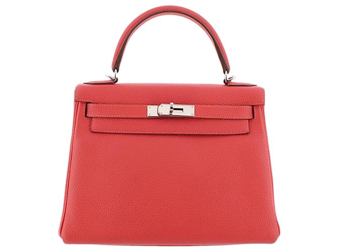 Hermès HERMES Handbags Kelly 28 Red Leather  ref.1258419