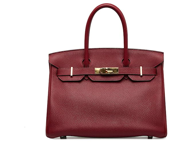 Hermès HERMES Handbags Birkin 30 Red Leather  ref.1258433