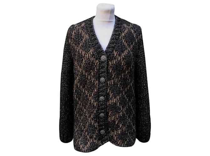 Suéter de Chanel Negro Lana  ref.1258458