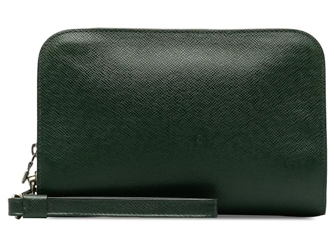 LOUIS VUITTON Clutch bags Other Green Leather  ref.1258474