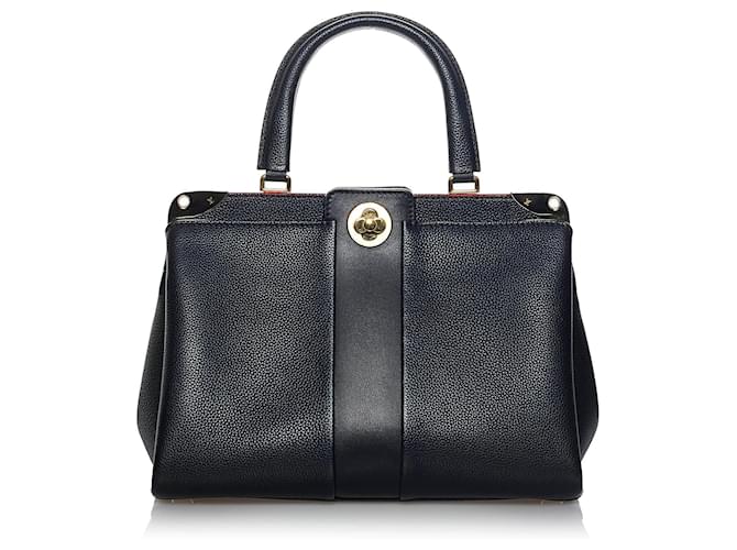 LOUIS VUITTON Handbags Black Leather  ref.1258477