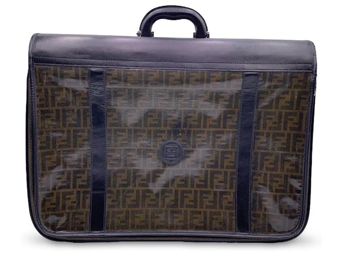 Zucca Fendi Luggage Vintage - Brown Cloth  ref.1258533