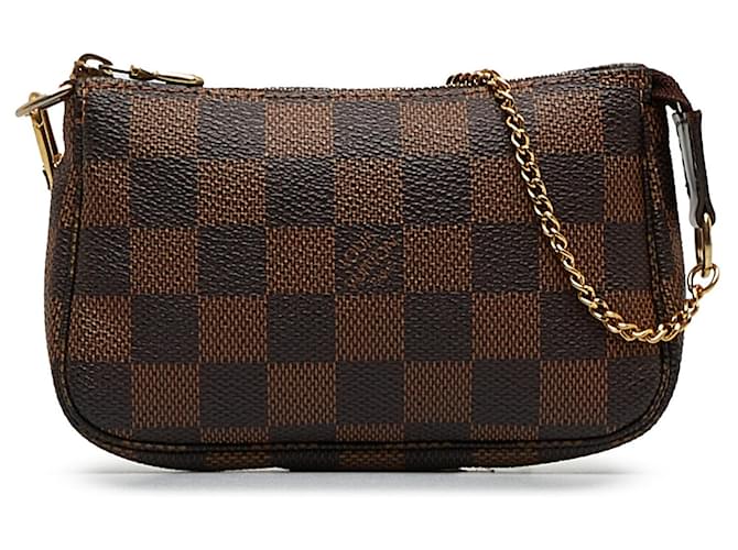 LOUIS VUITTON Handbags Pochette Accessoire Brown Cloth  ref.1258567