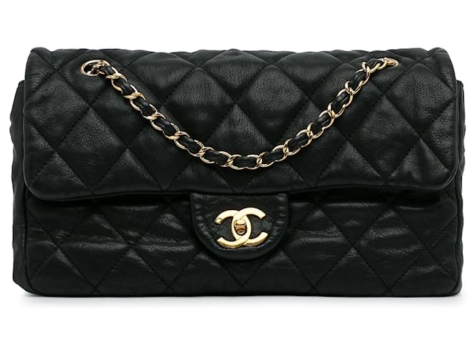 CHANEL Handbags Timeless/classique Black Leather  ref.1258569