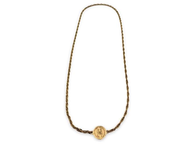 Chanel necklace Golden Metal  ref.1258593