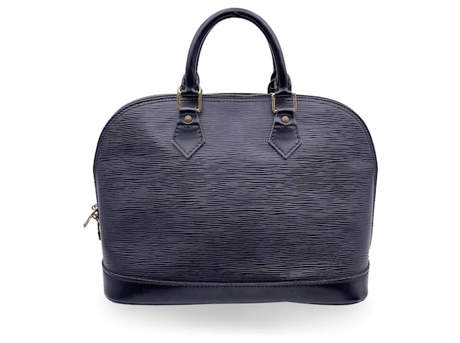 Louis Vuitton Sac à main Vintage Alma Cuir Noir  ref.1258613
