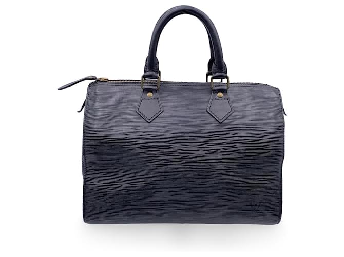 Louis Vuitton Handtasche Vintage Speedy Schwarz Leder  ref.1258614