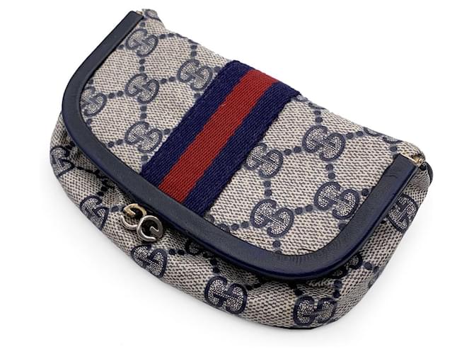 Gucci Clutch Bag Vintage Blue Cloth  ref.1258617