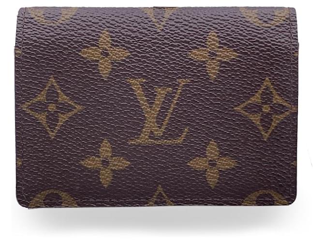 Louis Vuitton Geldbörse Braun Leinwand  ref.1258619