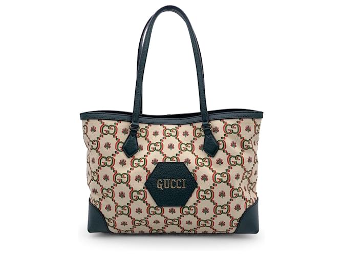 Sac cabas Gucci 100 ophidia Toile Beige  ref.1258630