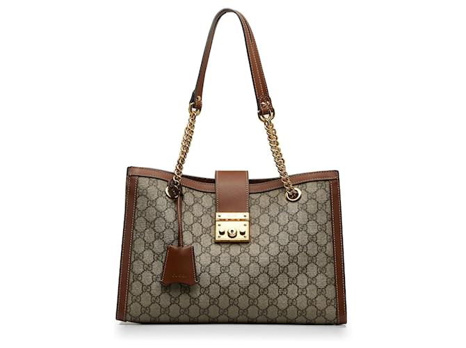 GUCCI Handbags Brown Cloth  ref.1258653