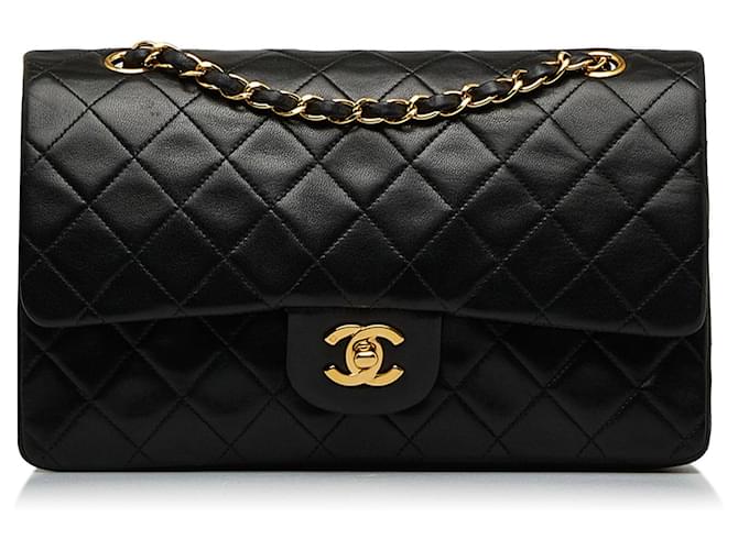 CHANEL Handbags Timeless/classique Black Leather  ref.1258662