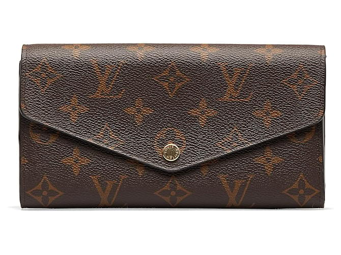 Sarah Louis Vuitton Wallets Brown Leather  ref.1258679