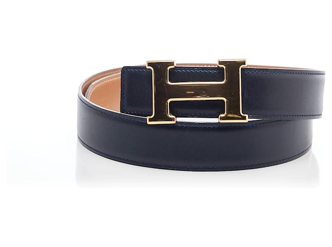 Constance Hermès HERMES Belts Black Leather  ref.1258693