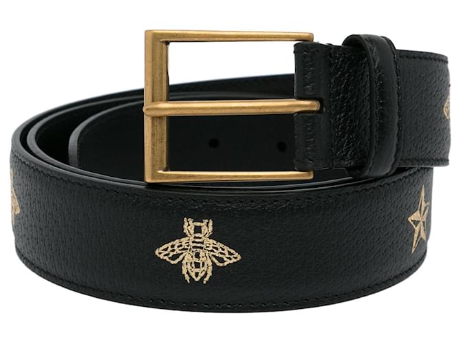 GUCCI Belts Black Leather  ref.1258696