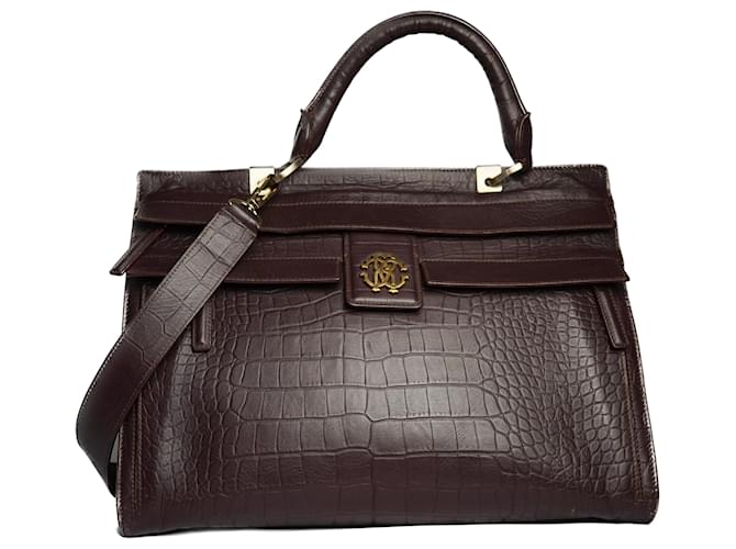 ROBERTO CAVALLI Handbags Brown Leather  ref.1258702