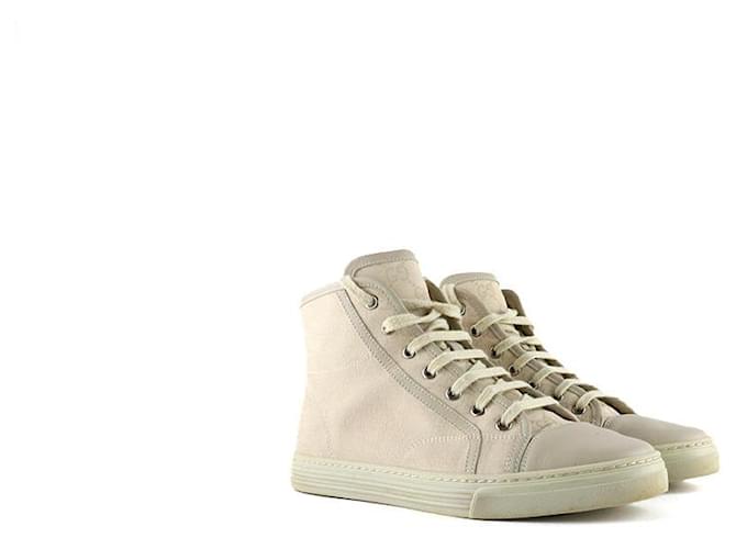 GUCCI Trainers Beige Leather  ref.1258727
