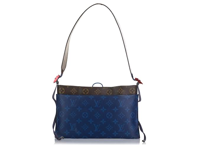 LOUIS VUITTON Handbags Other Blue Cloth  ref.1258805
