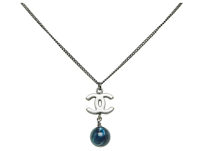 Chanel-Halsketten Silber Metall  ref.1258812