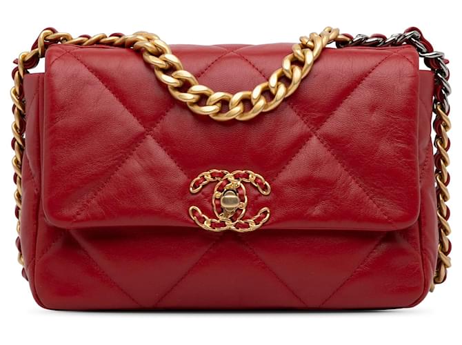 CHANEL Handbags Red Leather  ref.1258838