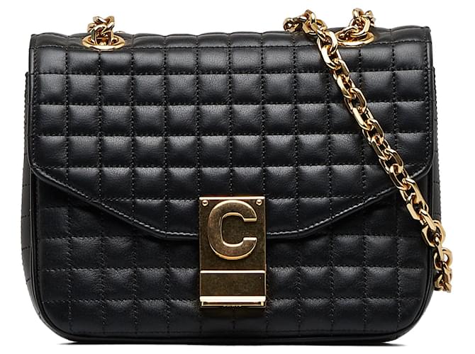 Céline Celine Handbags Black Linen  ref.1258893