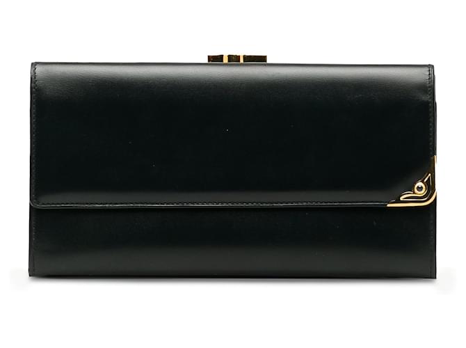 Cartier Brieftaschen Schwarz Leder  ref.1258927